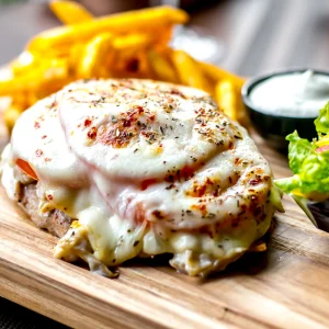 Schnitzel with mushrooms