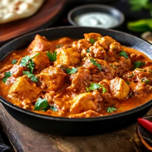 Chicken karahi cooked in wok-style sauce