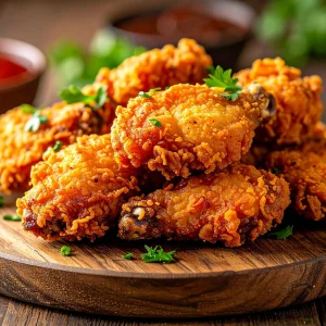 Plate of chicken wings