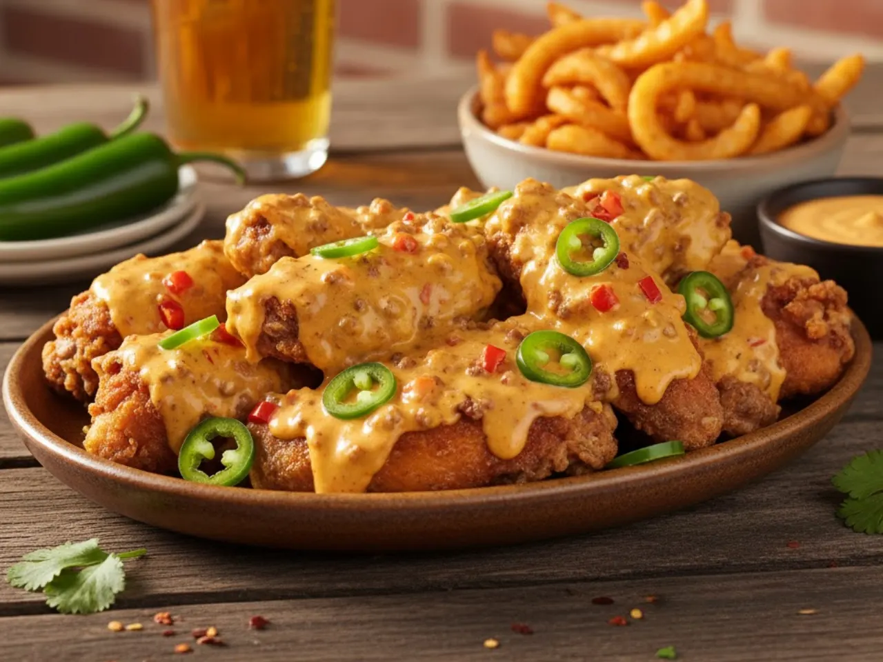 Chili cheese Wings