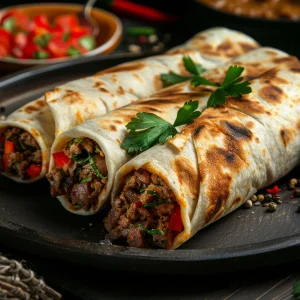 Spicy Chilli Cheese Döner wrap
