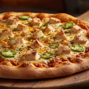 Chilli cheese pizza spicy cheese topping