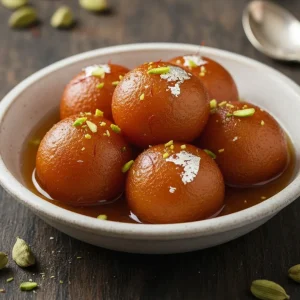 Gulab jamun sweet Indian dessert