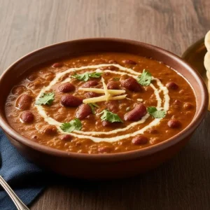 Kidney bean curry with spices