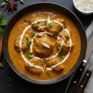 Sweet lamb korma curry