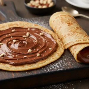 Garlic paratha roll with garlic flavor