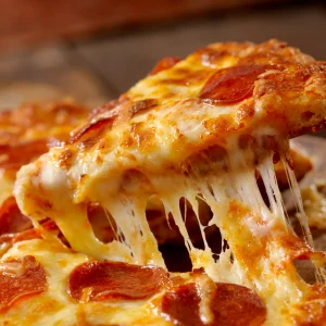 Mami-style pizza or dish