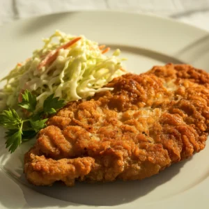 Wiener schnitzel breaded fried cutlet