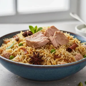 Tuna biryani rice with tuna