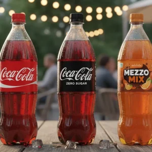 Assorted soft drinks Mezzo Mix, Cola 1.5L bottles